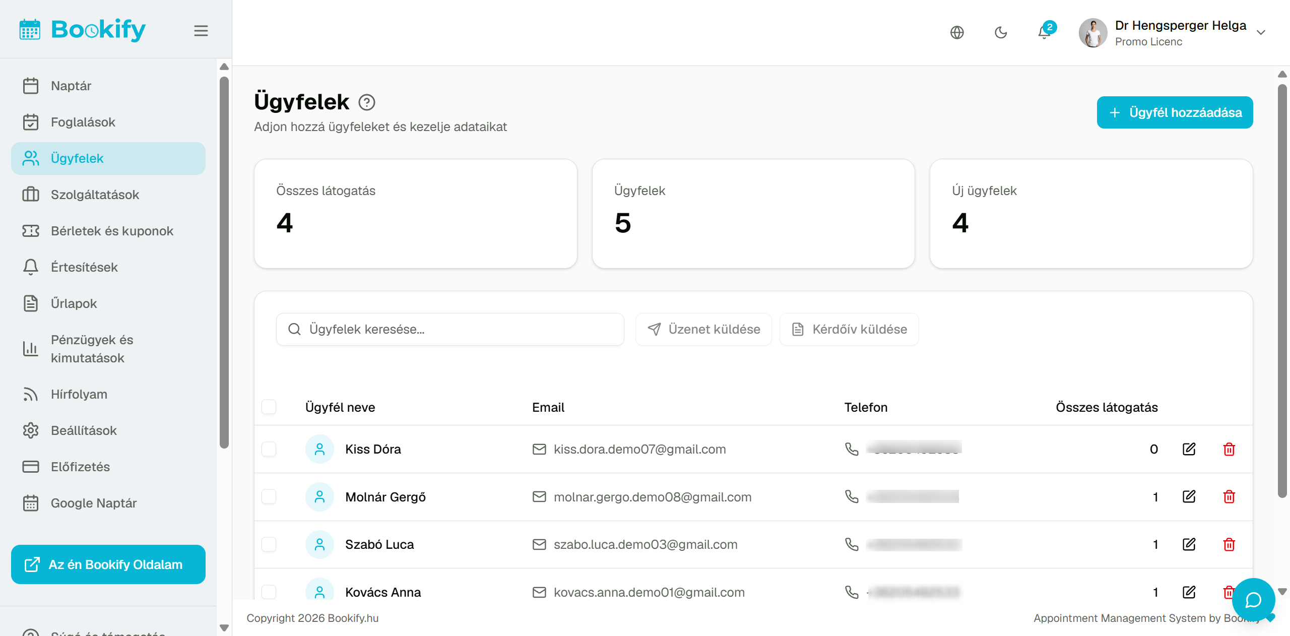Manage all your clients in one dashboard